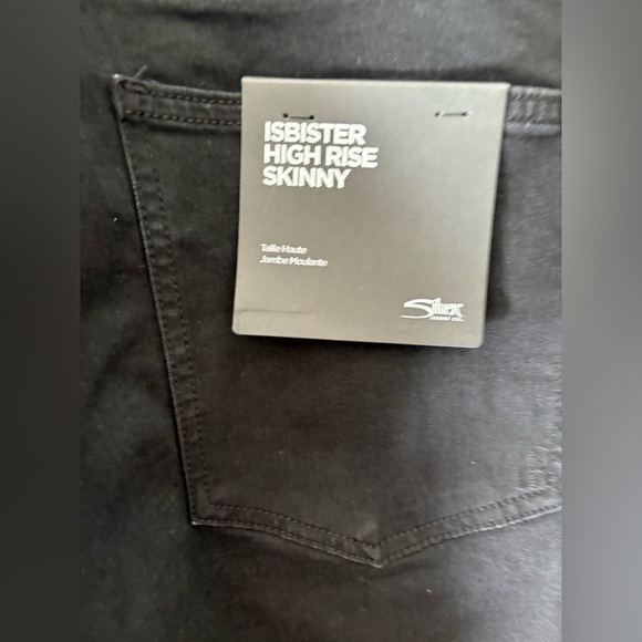 Silver Jeans NWT Ibister high rise skinny black size 22W 29” inseam pants - Picture 4 of 14